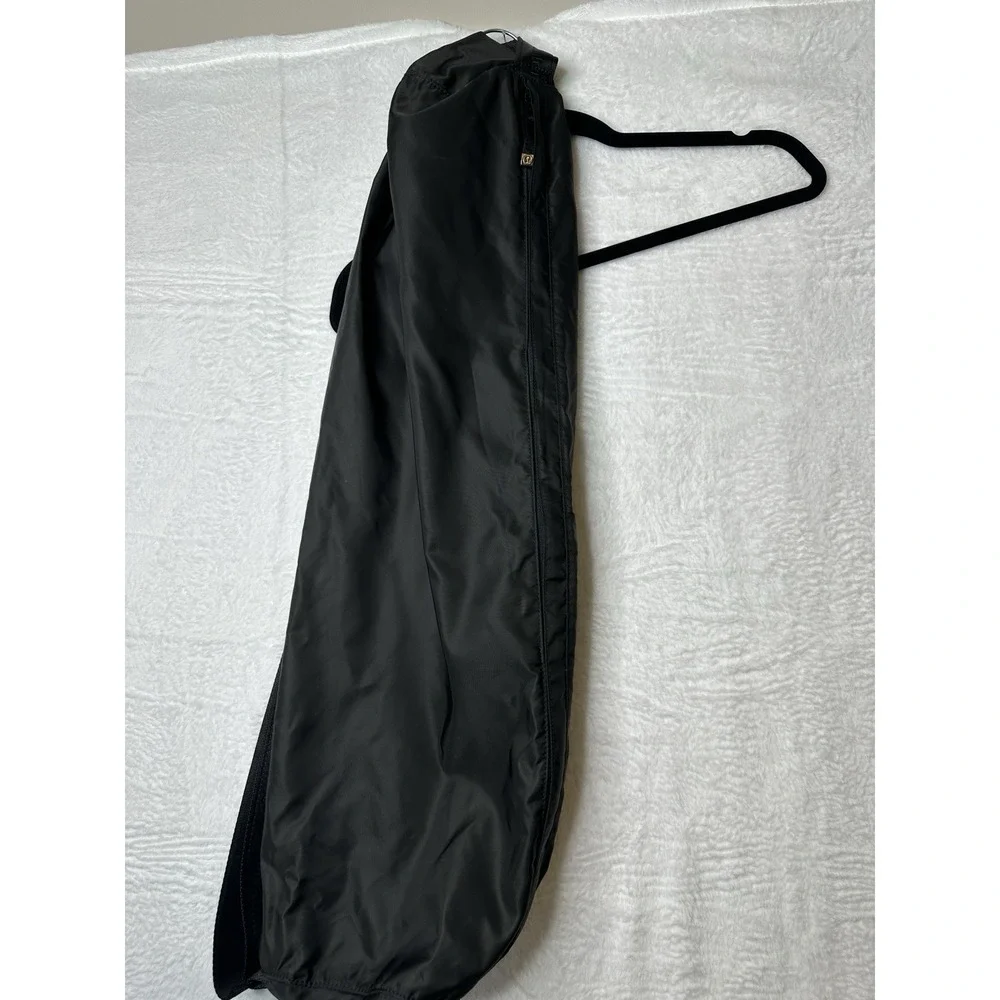 Lululemon Black Yoga Mat Bag with Shoulder Strap